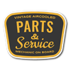 Parts & Service  Mechanic On Board Sticker