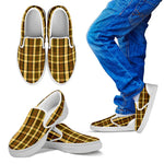 Westy Brown Plaid Slip On Shoes