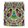 Hippie Peace Mandala Bedding Set.