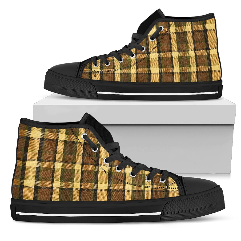 Westy Brown Plaid Women's High Tops