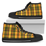 Westy Yellow Plaid Women's High Tops