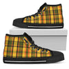Westy Yellow Plaid Women's High Tops