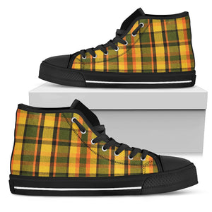 Westy Yellow Plaid Men's High Tops