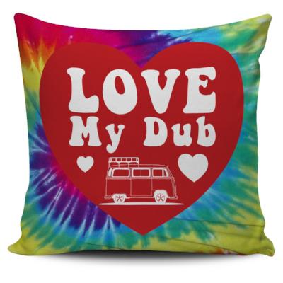 Love My Dub Tie Die Pillow Case