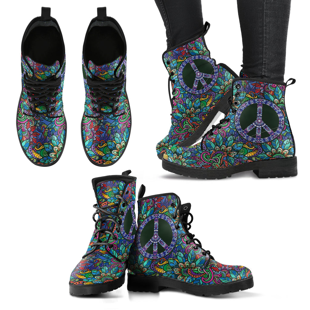Hippie Peace Women's Leather Boots