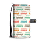 Bus Caravan Phone Wallet Case - White