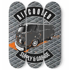 Aircooled Garage Custom Skateboard Wall Art