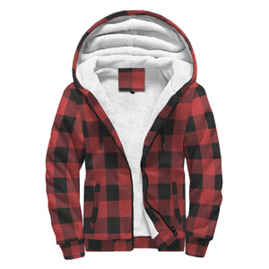 Buffalo Plaid Custom Sherpa Hoodie