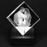 Personalized Crystal - Cut-Corner Cube