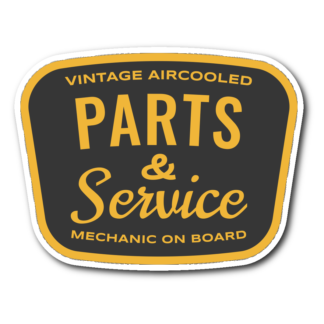 Parts & Service  Mechanic On Board Sticker