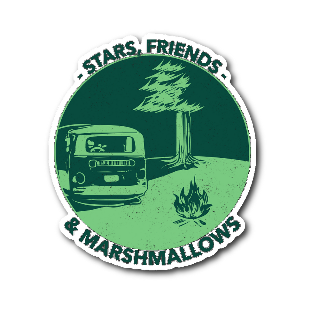 Stars, Friends and Marshmallows Sticker