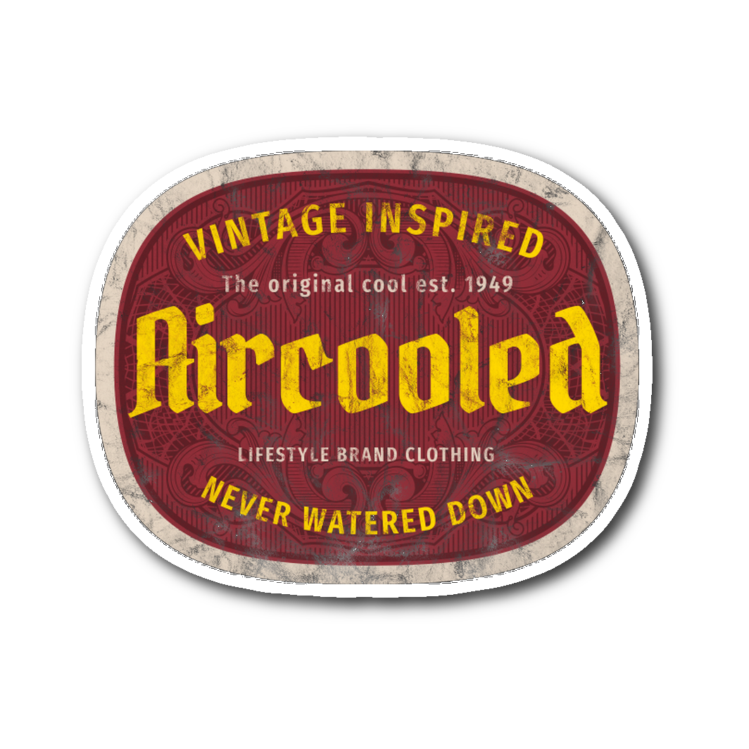 Aircooled Vintage Inspired Sticker