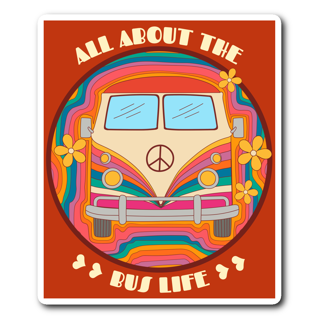 All About The Bus Life Sticker – Aircooled Lifestyle