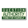 Question Authority Sticker