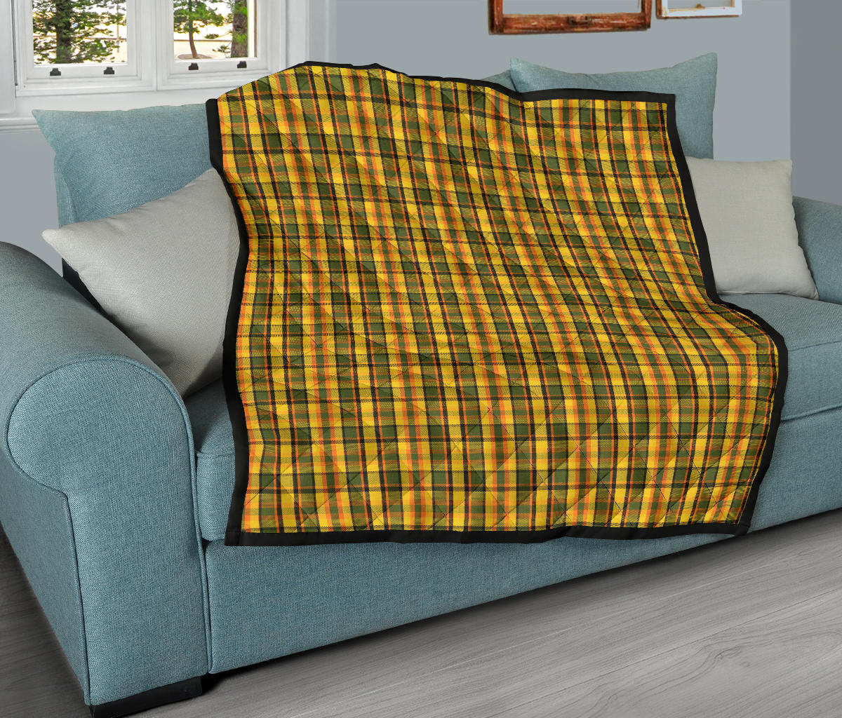 Yellow Westy Plaid Quilt