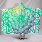 Lotus Flower Mandala Hooded Blanket