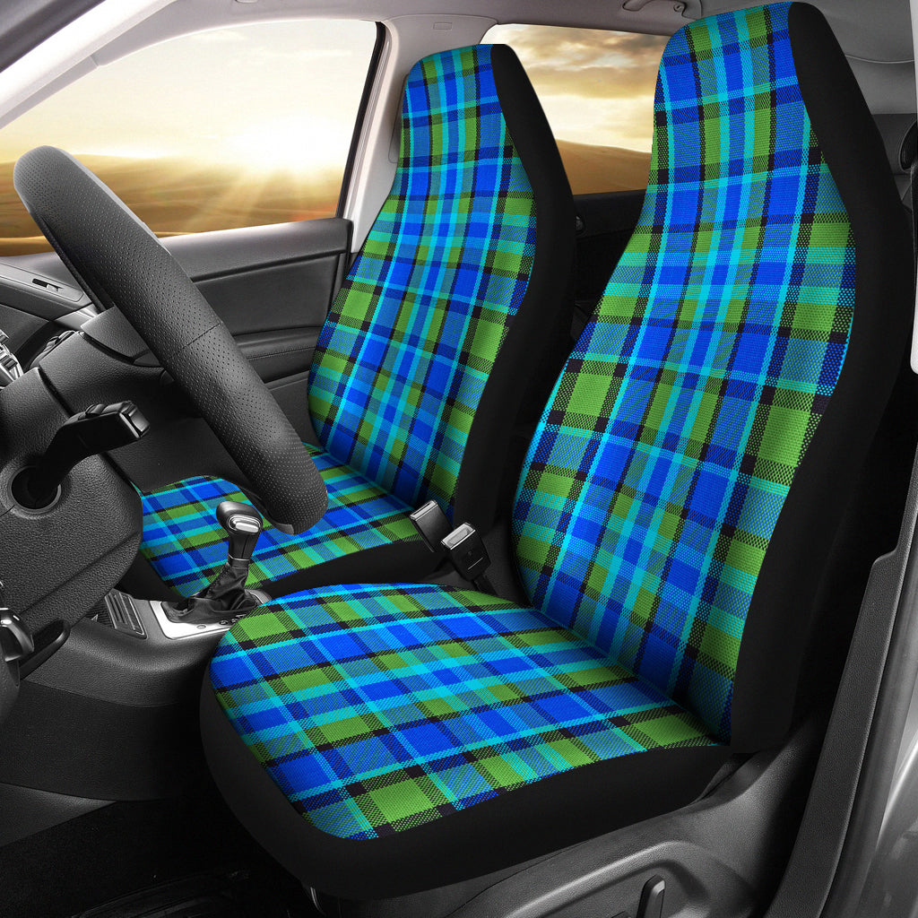 Blue Plaid Seat Covers