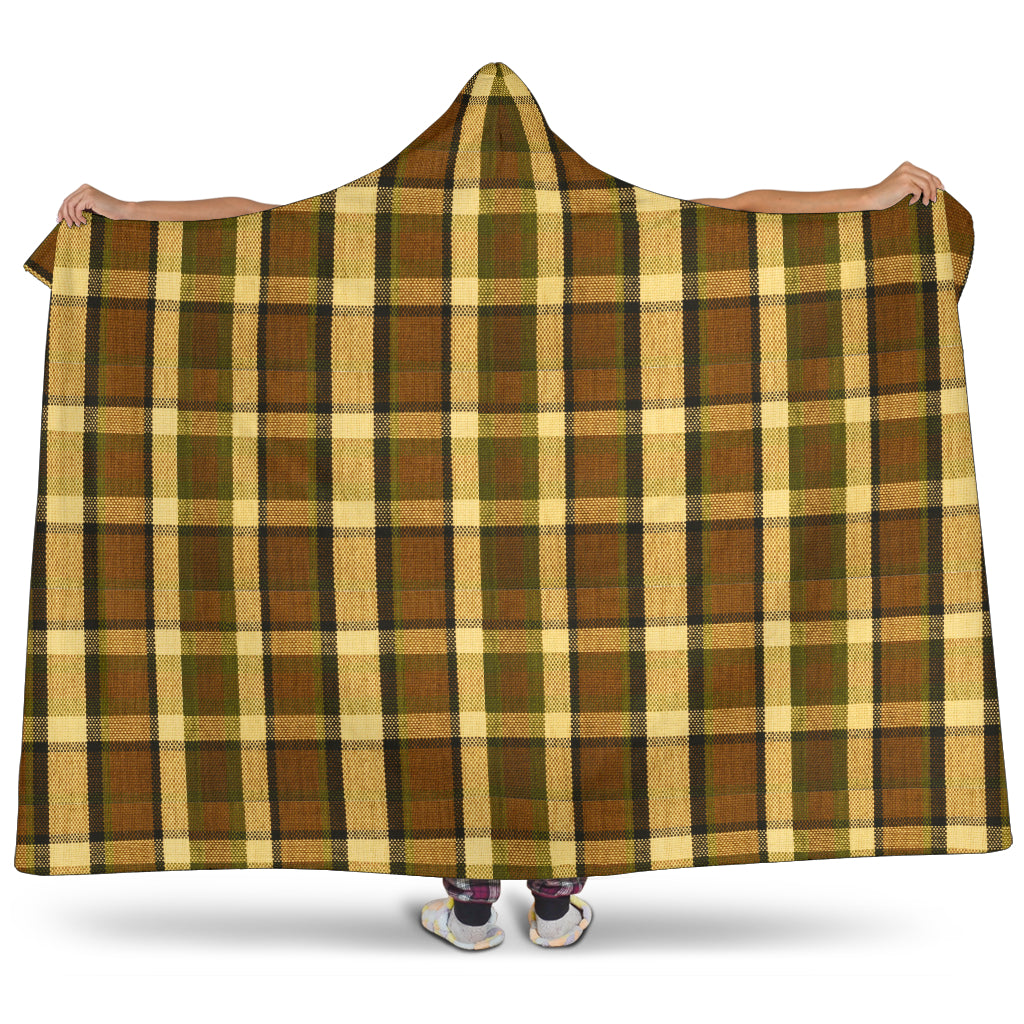 Westy Brown Plaid Hooded Blanket