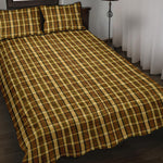 Westy Brown Plaid Quilted Bedding Set