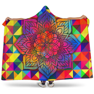 Geo Mandala Hooded Blanket