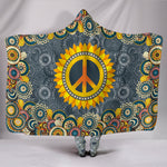 Peace Mandala Hoodie Blanket