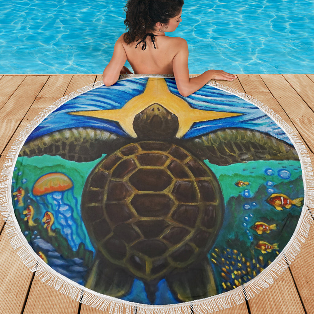 Turtle Sea Beach Blanket