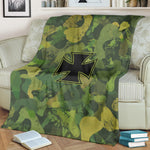 "Iron Cross Camo" Fleece Blanket