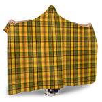 Yellow Westy Plaid Hooded Blanket