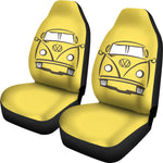 V-Dub Bus Face Seat Cover Yellow