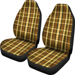 Brown Plaid Seat Covers