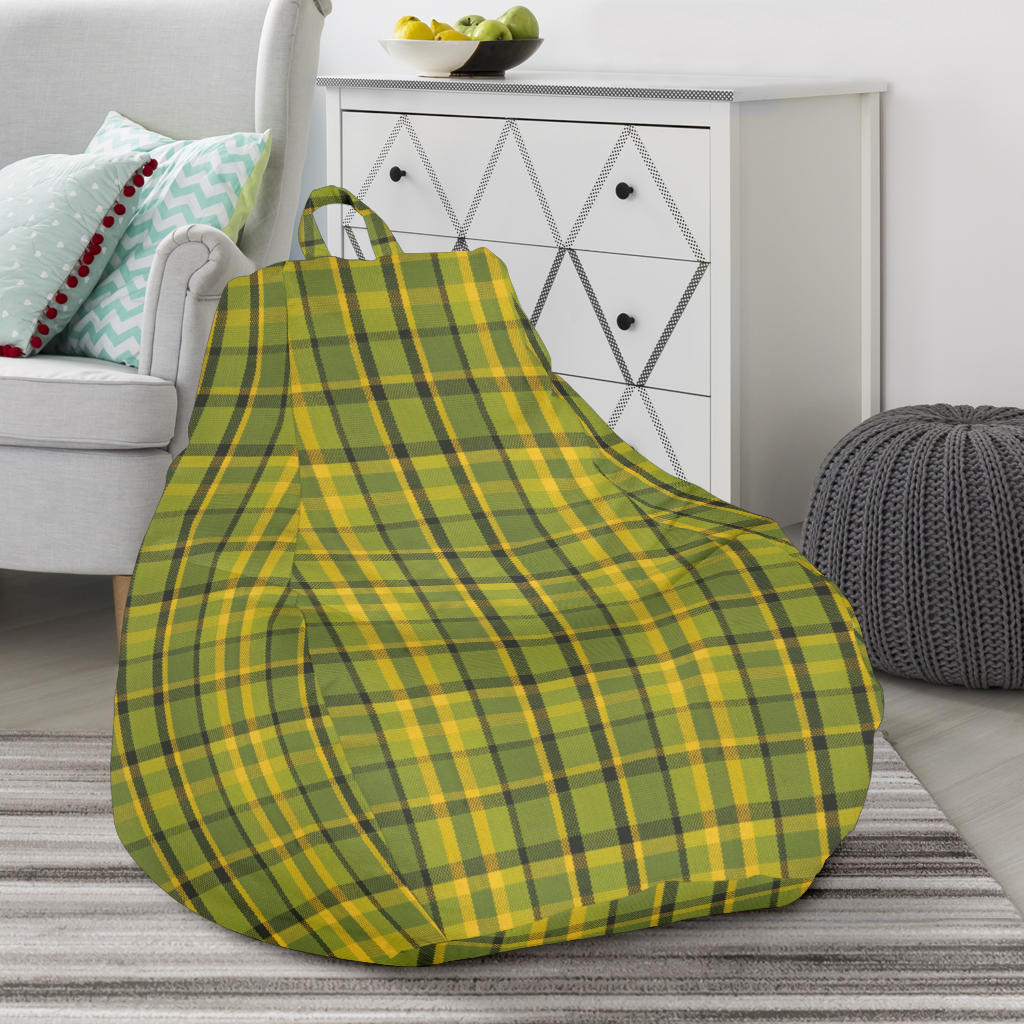 Green Plaid Bean Bag Chair