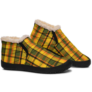 Westy Yellow Plaid Winter Sneakers