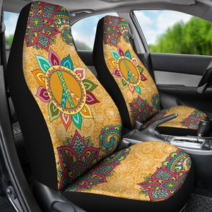 Peace Mandala Car Seat Covers