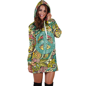 Hippie Peace Women's Hoodie Dress