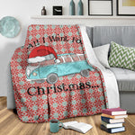 All I Want For Christmas Deluxe Bus Blanket