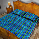 Westy Blue Plaid Quilted Bedding Set