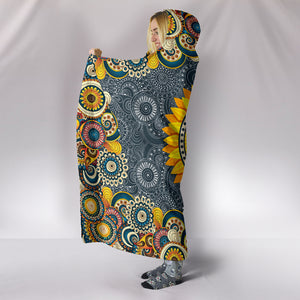 Peace Mandala Hoodie Blanket