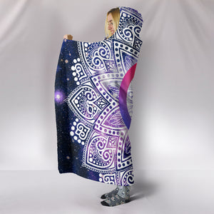 Galactic Mandala Peace Hooded Blanket