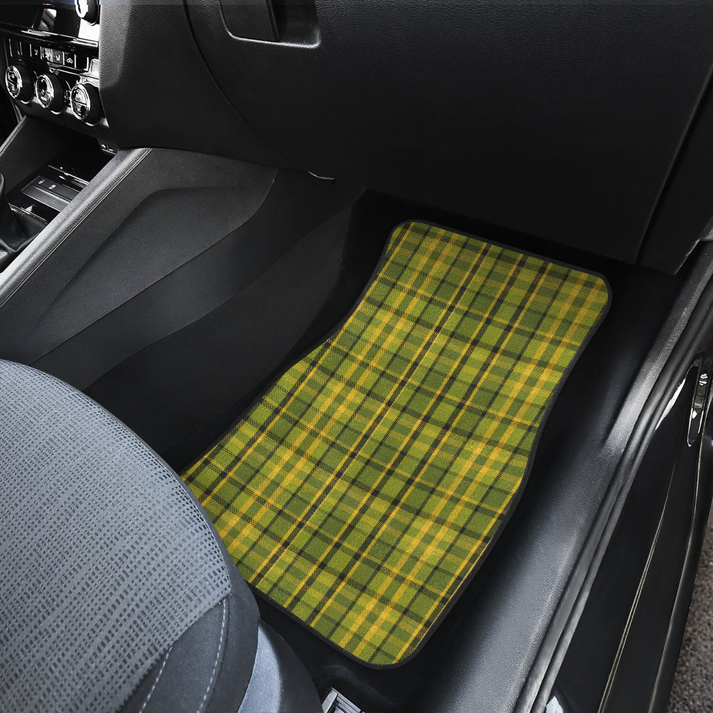 Retro Green Plaid Floor Mats