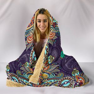 Peace Fractal Mandala Hooded Blanket