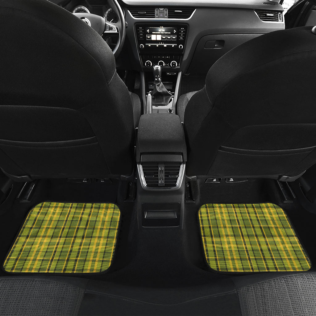 Retro Green Plaid Floor Mats