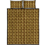 Westy Brown Plaid Quilted Bedding Set