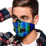 Westy Blue Plaid Premium Face Mask