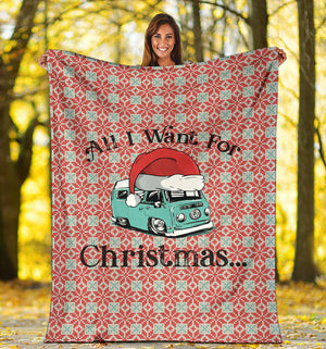 All I Want For Christmas Bay Blanket