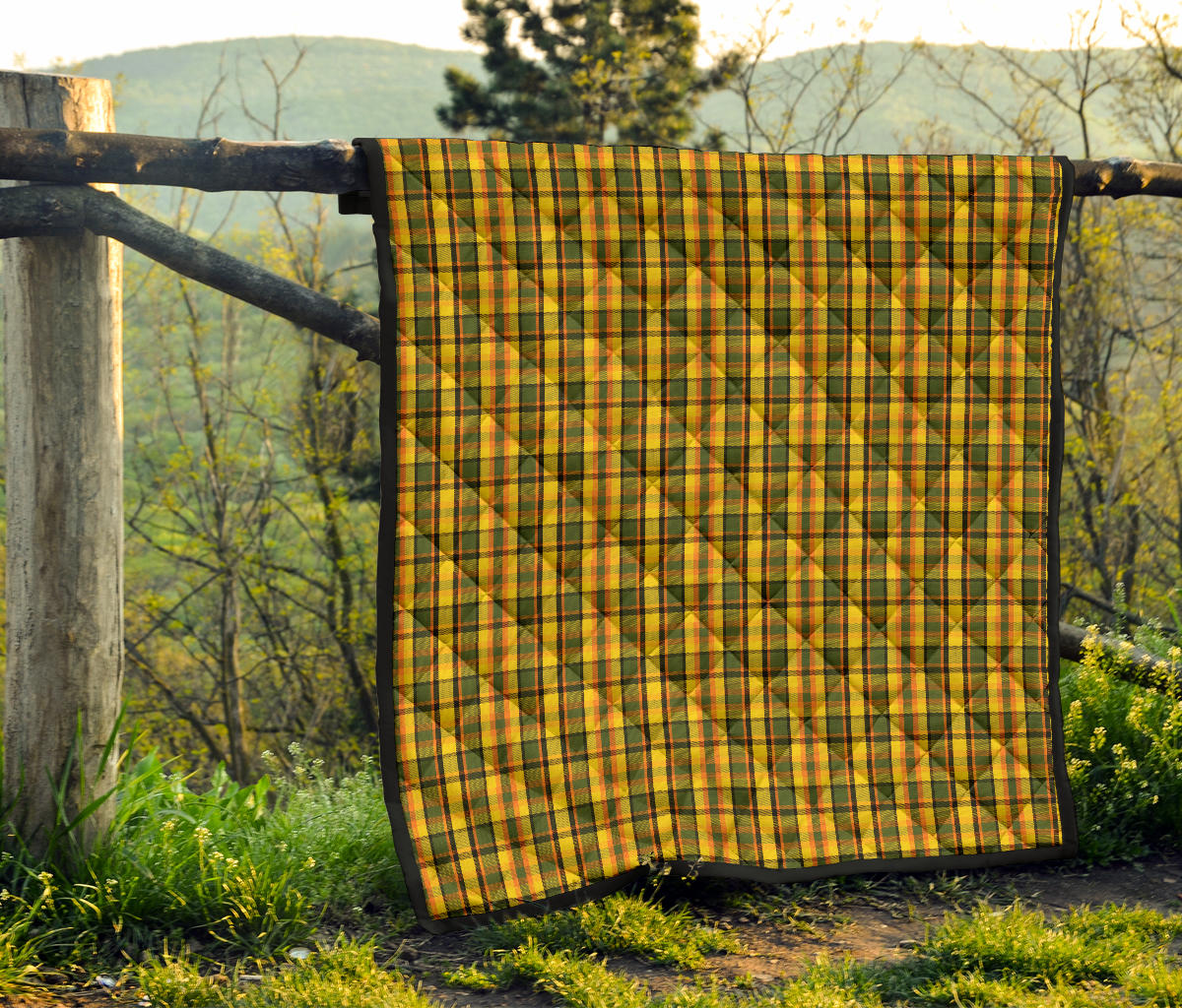 Yellow Westy Plaid Quilt