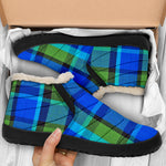 Westy Blue Plaid Winter Sneakers