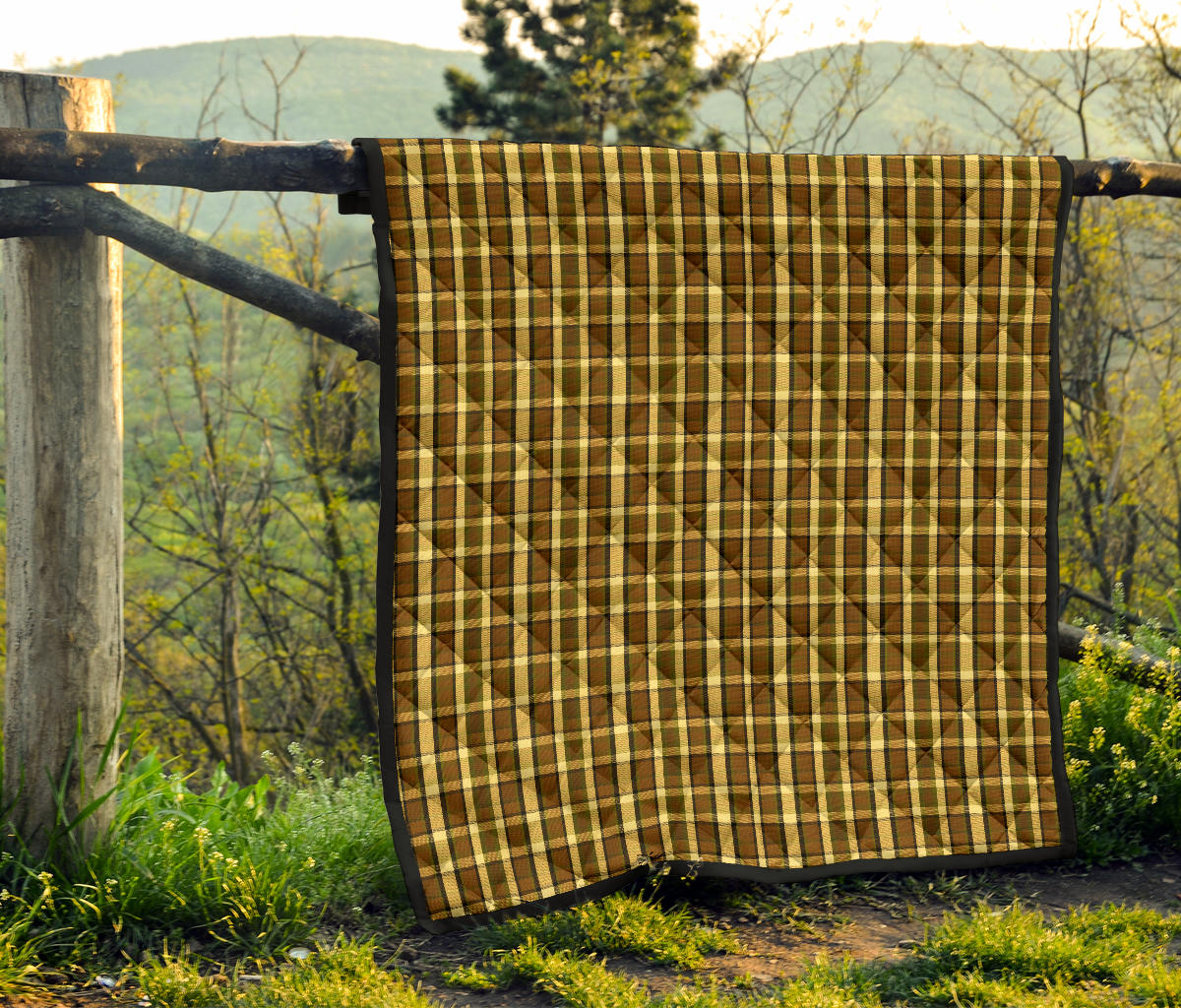 Westy Brown Plaid Quilt
