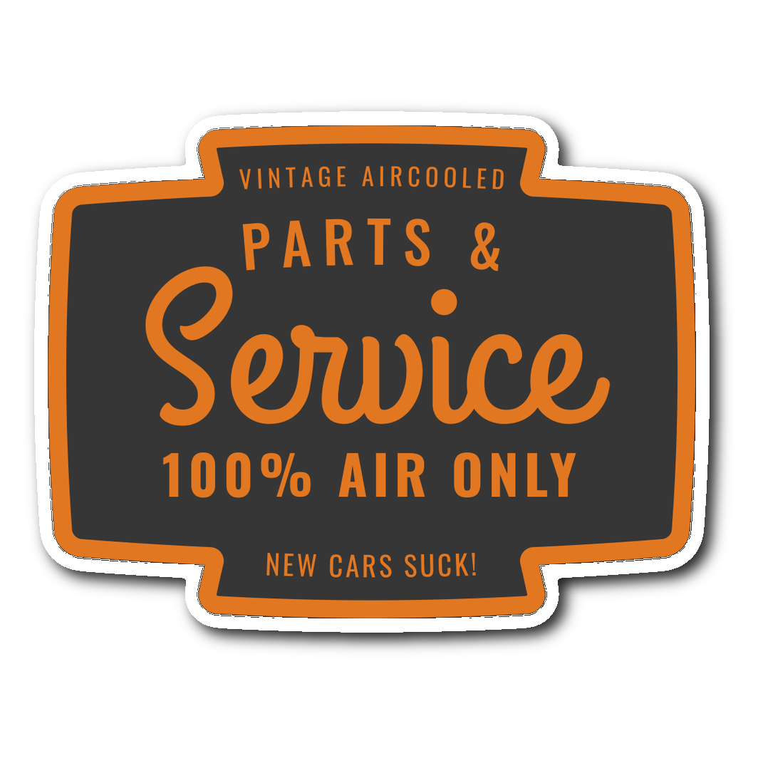 100% Air Only - New Cars Suck Sticker