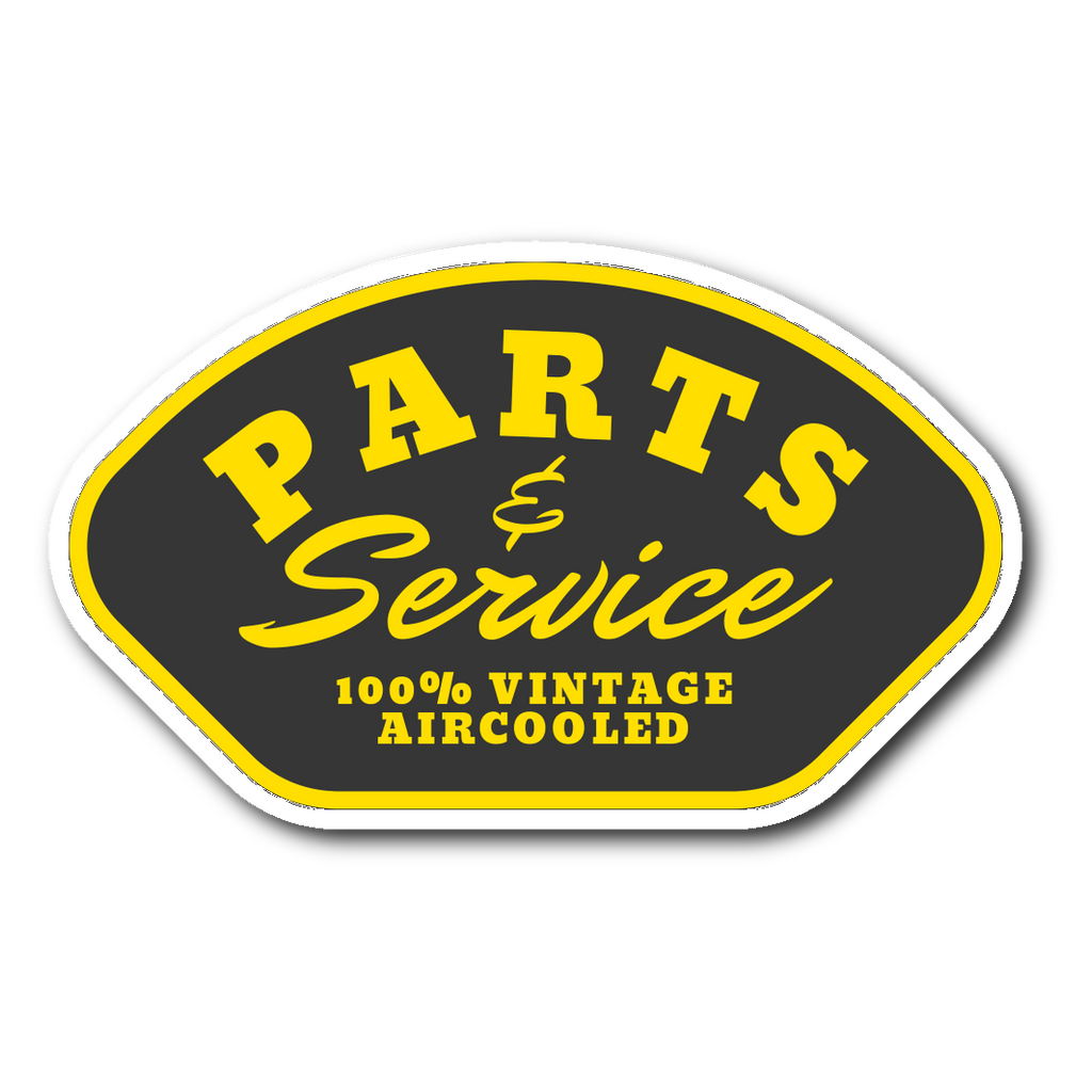 Parts & Service - 100% Vintage Aircooled Sticker