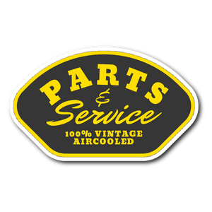 Parts & Service - 100% Vintage Aircooled Sticker